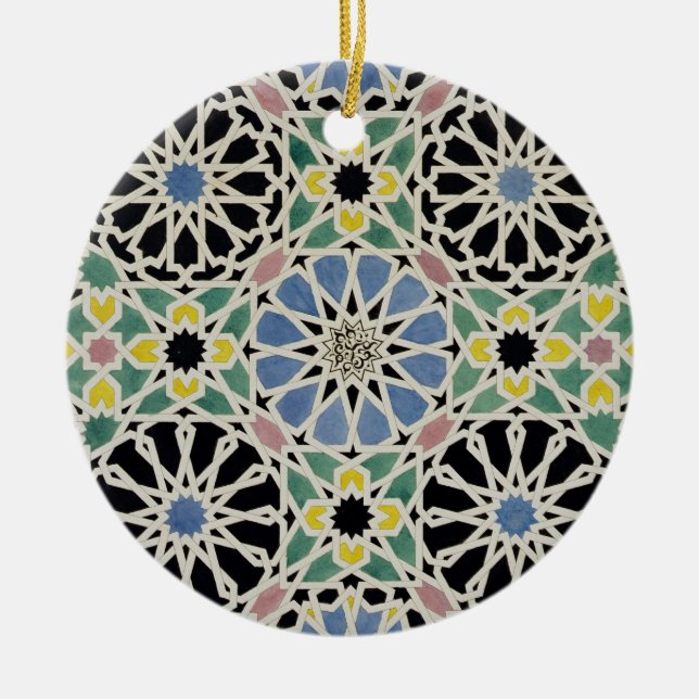 Mosaic Pavement in the Alhambra, from 'The Arabian Ceramic Ornament (Front)