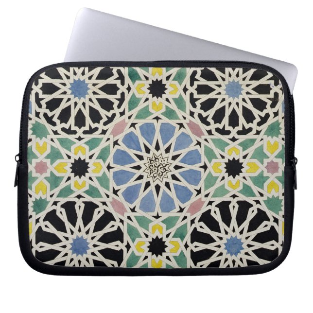 Mosaic Pavement in the Alhambra, from 'The Arabian Laptop Sleeve (Front)