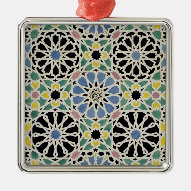 Mosaic Pavement in the Alhambra, from 'The Arabian Metal Ornament (Front)
