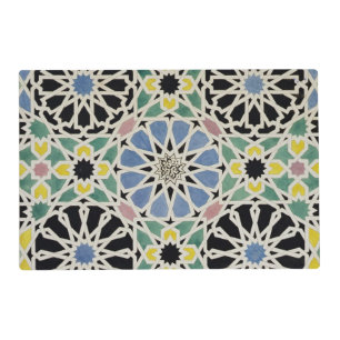 Mosaic Pavement in the Alhambra, from 'The Arabian Placemat