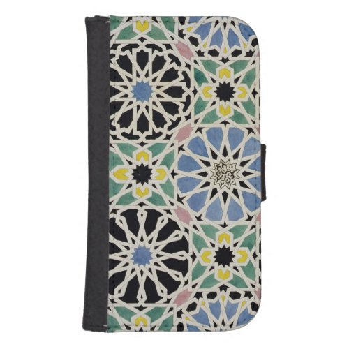 Mosaic Pavement in the Alhambra from The Arabian Wallet Phone Case For Samsung Galaxy S4