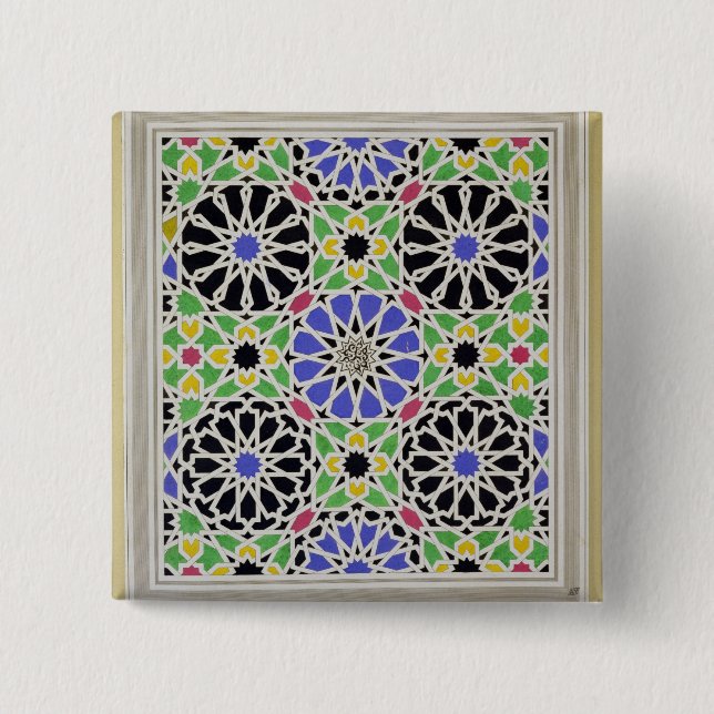 Mosaic pavement in the dressing room of the Sultan Button (Front)