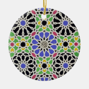 Mosaic pavement in the dressing room of the Sultan Ceramic Ornament