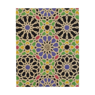 Mosaic pavement in the dressing room of the Sultan Wood Wall Decor