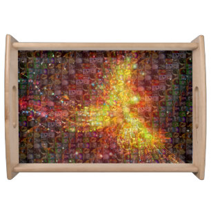 Mosaic Phoenix Serving Tray