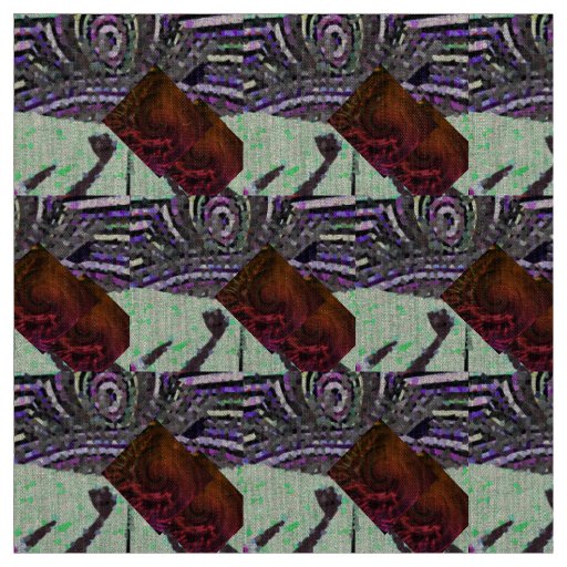 Mosaic picture with it in light green pistachio fabric