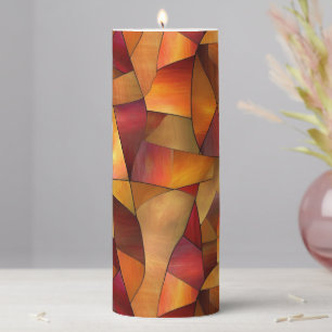 Mosaic Pillar Candle
