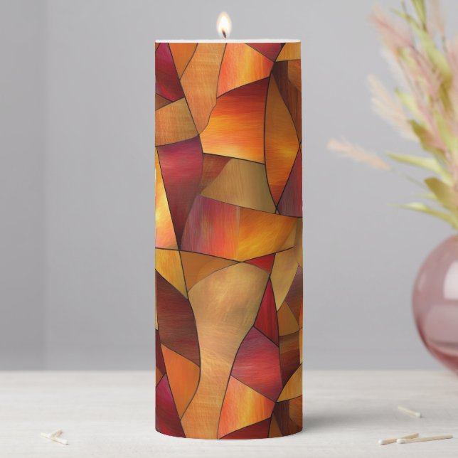 Mosaic Pillar Candle (In Situ)