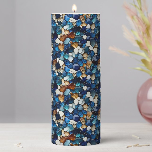 Mosaic Pillar Candle (In Situ)
