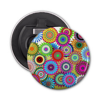 Mosaic Pinwheels Bottle Opener