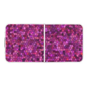 Mosaic Purple Pink Beer Pong Table