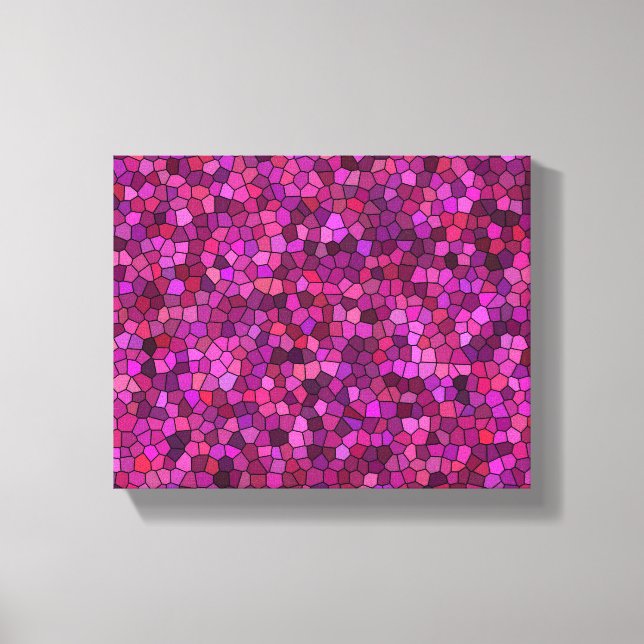 Mosaic Purple Pink  Canvas Print (Front)