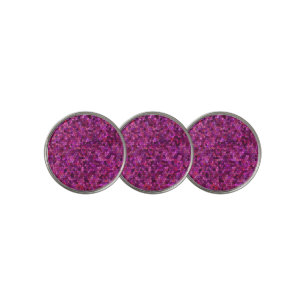Mosaic Purple Pink Golf Ball Marker