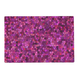 Mosaic Purple Pink Laminated Placemat