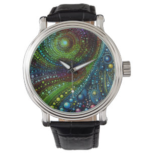 Mosaic Rainbow Abstract Art 1208 Watch