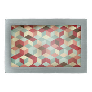 Mosaic Rectangular Belt Buckle