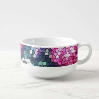 Mosaic Rose Soup Cup