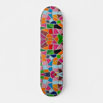 Mosaic Skateboard Deck by MushiStore at Zazzle
