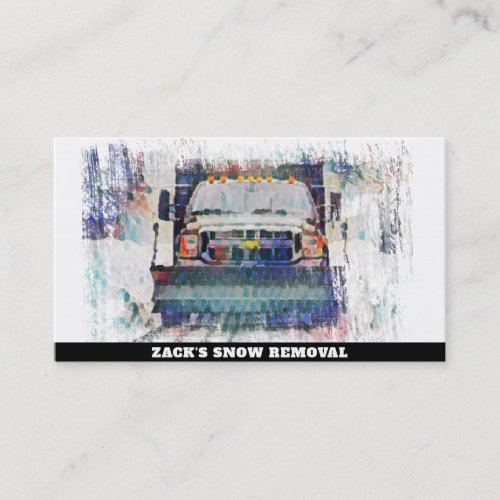 Mosaic Snow Removal Snow Truck AP74 Business Card