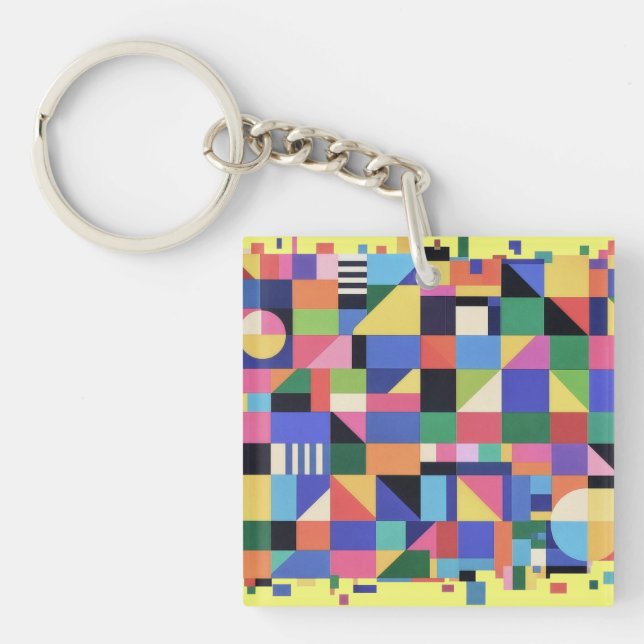 Mosaic Spectrum Keychain (Front)