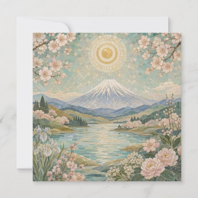 Mosaic Spring Serenity Card (Front)