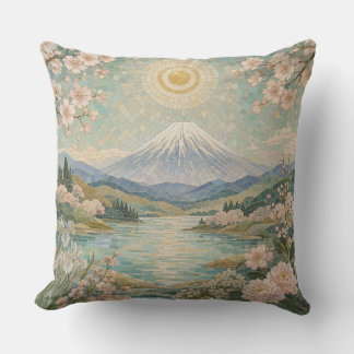 Mosaic Spring Serenity Throw Pillow