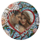 Mosaic Stained Glass and Tile Wedding Personalized Chocolate Covered Oreo (Front)