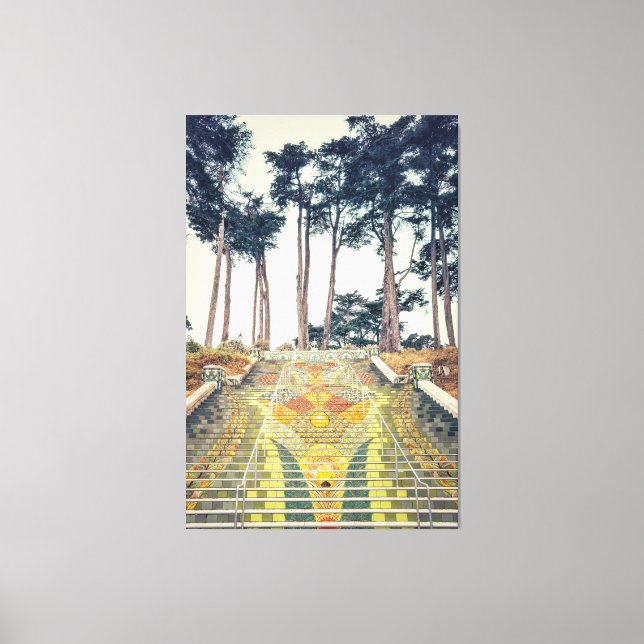 Mosaic Stairs  Canvas Print (Front)