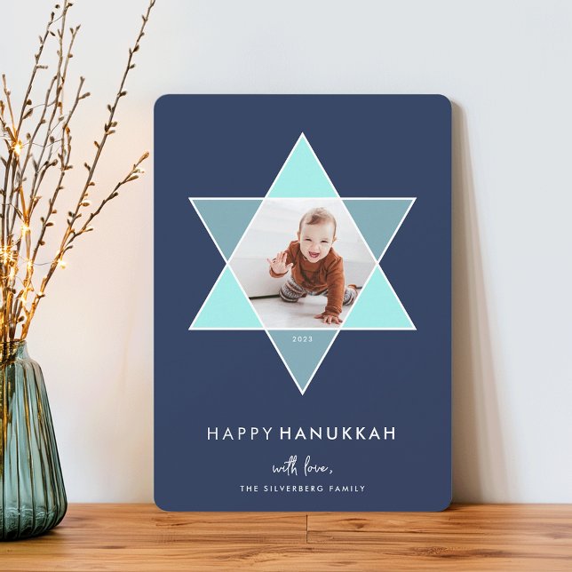 Mosaic Star | Hanukkah Photo Card (Creator Uploaded)