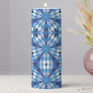 Mosaic Starburst (Pattern) Pillar Candle