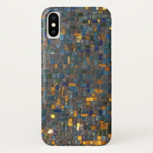 Mosaic Stones in Blue and Gold iPhone / iPad case