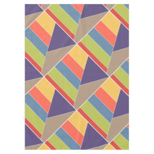 MOSAIC stripes triangles colored I + your ideas Tablecloth
