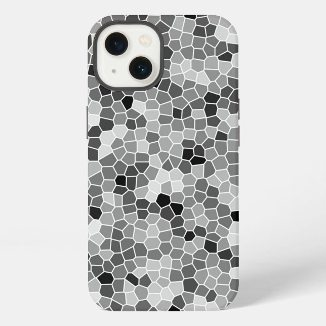 Mosaic, structure, template iphone case (Back)