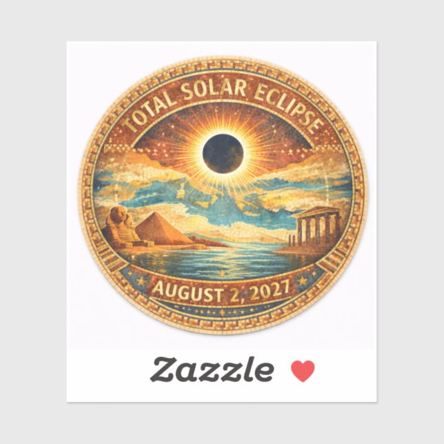 Mosaic Style 2027 Eclipse Sticker (Sheet)