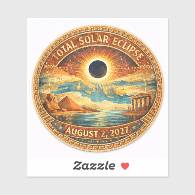 Mosaic Style 2027 Eclipse Sticker (Sheet)