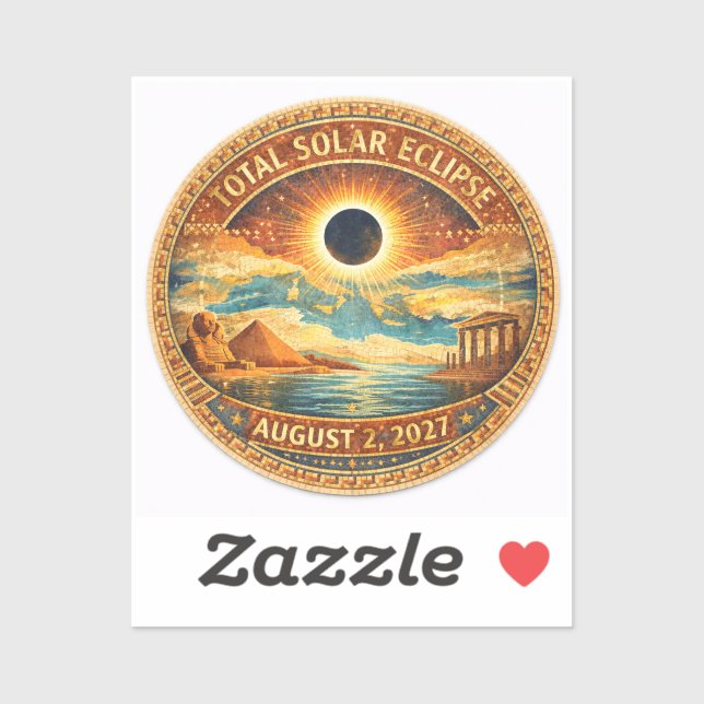 Mosaic Style 2027 Eclipse Sticker (Sheet)