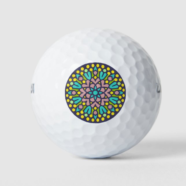 mosaic style golf balls (Front)
