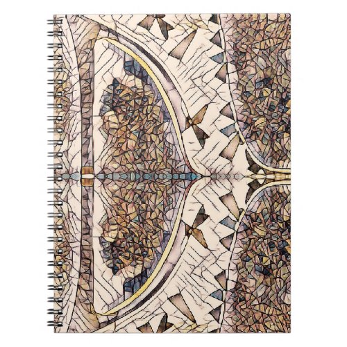 Mosaic Style Stiletto Shoe Design Spiral Notebook