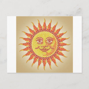 Mosaic Sun Postcard