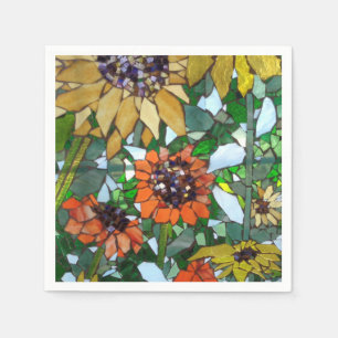Mosaic Sunflowers Napkins