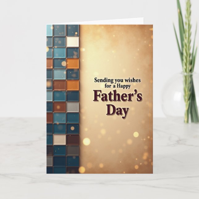 Mosaic Sweet Fathers Day Card (Front)