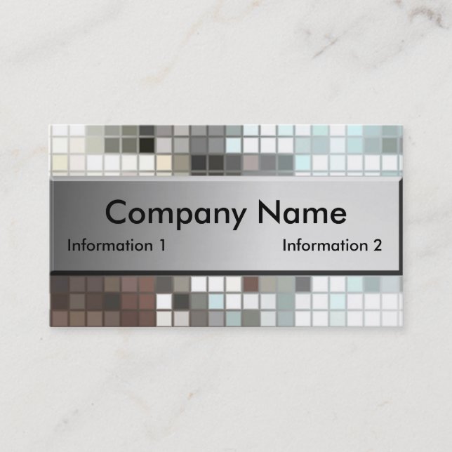 Mosaic Tile Business Cards (Front)