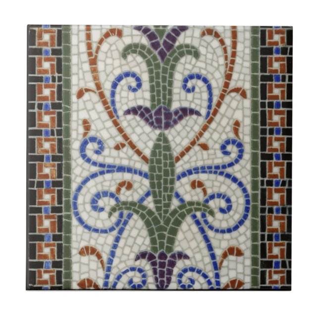 Mosaic Tile c1890 Vintage Design (Front)