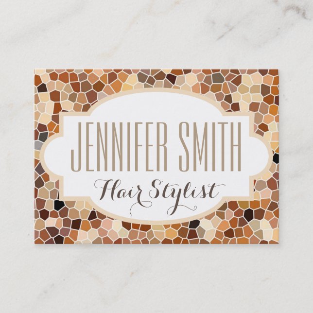 Mosaic Tile Hairdresser Salon Appointment (Front)