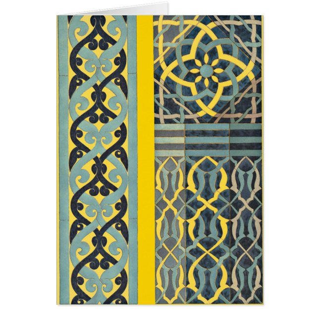 Mosaic Tile pattern any color Cards (Front)