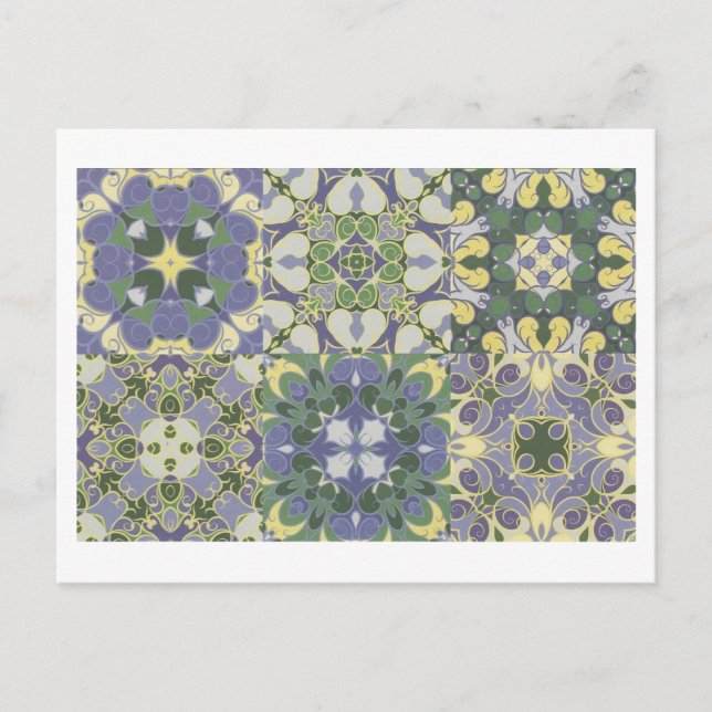 Mosaic Tile Pattern Postcard (Front)