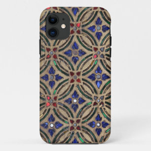 Mosaic tile pattern stone glass Moroccan photo iPhone 11 Case