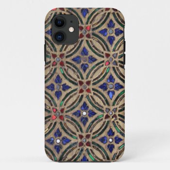 Mosaic Tile Pattern Stone Glass Moroccan Photo Iphone 11 Case by iBella at Zazzle