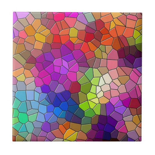 Mosaic Tile Rainbow