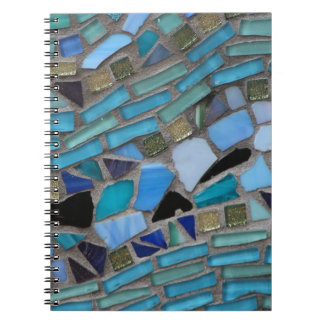 Mosaic Tiles of Blue and Green Notebook
